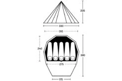 Spatz Wigwam 5 BTC 11 Spatz Wigwam 5 BTC -Camping-Ausrüstung Verkaufsgeschäft 1200 Wigwam 5 BTC gr