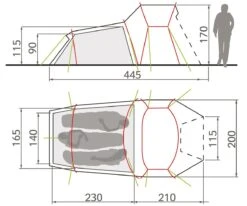 VAUDE Chapel L XT 3P -Camping-Ausrüstung Verkaufsgeschäft 43600