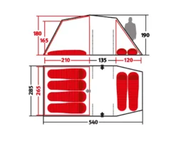 Wechsel Cirrus -Camping-Ausrüstung Verkaufsgeschäft Wechsel Zelte Grundskizzen Cirrus